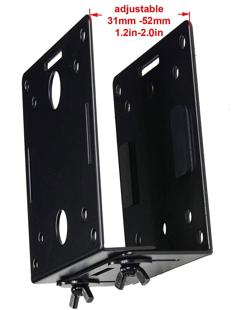 VideoSecu Adjustable Small Device Wall-Mounted Bracket for Cable Box Digital TV Media Players Game Consoles MTC02B 1QJ - Image 3